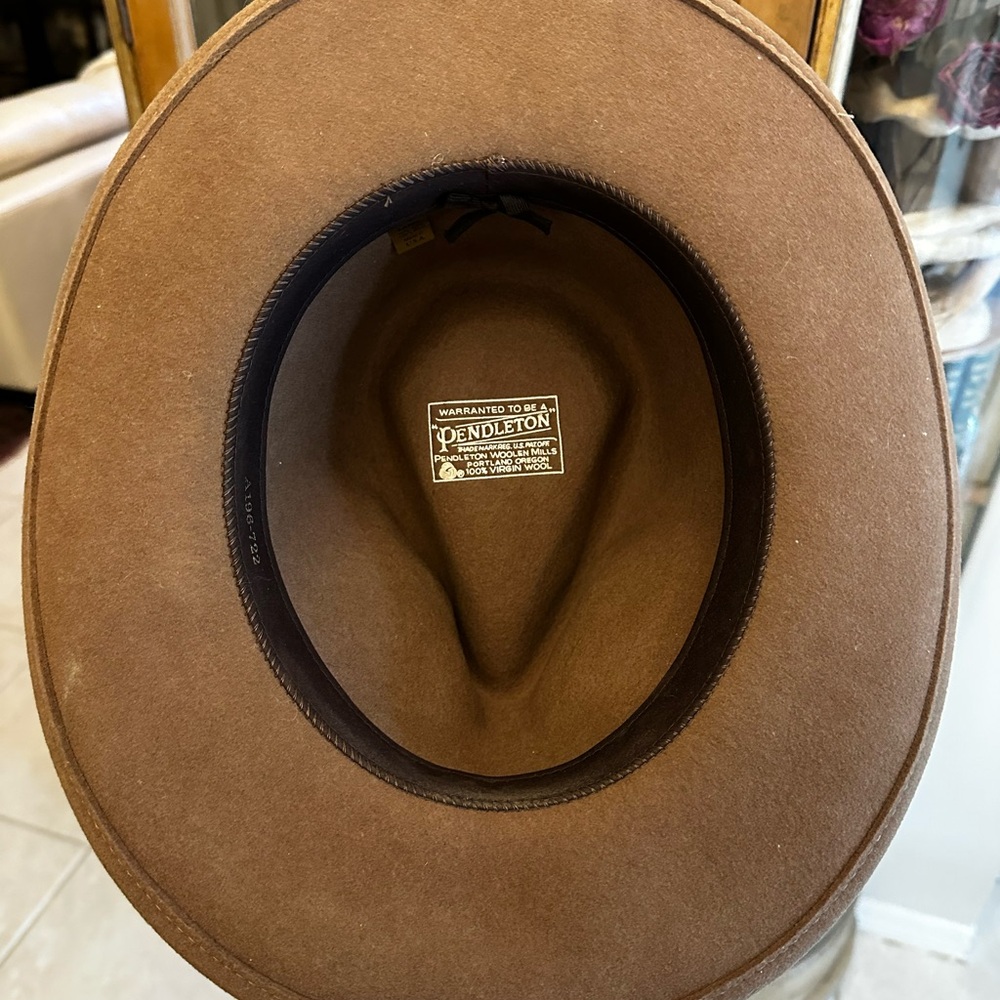 Vintage Pendleton Wool Fedora Hat - image 5